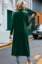 Load image into Gallery viewer, Green Velvet  Duster
