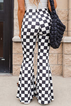 Load image into Gallery viewer, Checkerboard  Flared Pants (Online Exclusive)
