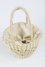 Load image into Gallery viewer, Straw Basket Tote
