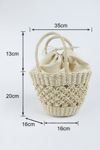 Load image into Gallery viewer, Straw Basket Tote
