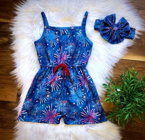 4th Of July Firecracker Romper