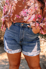 Load image into Gallery viewer, Distressed Denim Shorts (PS)
